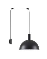 SE21-BL-4-NM1W-MS40 ADEPT TUBE Black Matt Wall Lamp Black Metal Shade+ HOMELIGHTING 77-8821