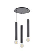 SE21-BL-5-3BL ADEPT TUBE BLACK Black Pendant+ HOMELIGHTING 77-8672
