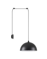 SE21-BL-B10-BL1W-MS40 ADEPT PENDANT Black Metal Shade Wall Lamp+ HOMELIGHTING 77-8889