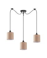 SE21-BL-B10-BL3-SH3 ADEPT PENDANT Brown Shaade Pendant+ HOMELIGHTING 77-9017