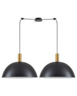 SE21-GM-4-BL2-MS50 ADEPT TUBE Gold Matt Pendant Black Metal Shade+ HOMELIGHTING 77-8595