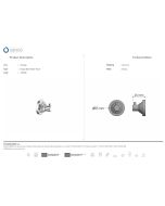 Άγκιστρο Μονό Chrome-Gold 24K Sanco Vintage 120528-A04