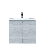 Έπιπλο Μπάνιου 90 εκ. με Νιπτήρα Χρώμα Anziano Grey Sanitec Alba A 90