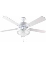 Ανεμιστήρας Οροφής Ø130 εκ. με φωτισμό, 5 Πτερύγια Μέταλλο Λευκό Perenz Flux 7066B