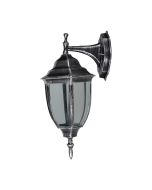 Απλίκα Επίτοιχη Κάτω Εξ.Χώρου 17x21xH40cm IP44 1xE27 Κράμα Αλουμινίου Ασημί Πατίνα Sun Light 1015B-DN-W