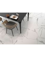 Γρανιτοπλακάκι Δαπέδου-Τοίχου 60x120cm Πορσελανάτο Rettificato Γυαλιστερό Υφή Μαρμάρου Num Blanco Glossy