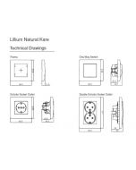 Διακόπτης Dimmer  600W A/R (alleretour)  Χωνευτός Λευκός Makel Lillium 32001011A 