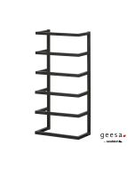 Θήκη πετσετών πενταπλή επίτοιχη Sealskin, Geesa Black Matt 30746-400