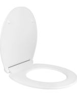 Κάλυμμα Λεκάνης Universal 36,5x41-44cm Οπές 11,2-17,5cm Λευκό Duroplast Slim Soft Close, Αποσπώμενα Στηρίγματα με Εκτόνωση Elvit 0230