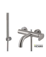 Μπαταρία Λουτρού Slim Vicario Inox 500100-110