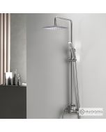 Μπαταρία Ντουζιέρας με Κεφαλή και Κολώνα ρυθμιζόμενου ύψους Quadra Inox 144065-110