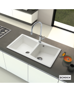 Νεροχύτης Ένθετος 86*50 εκ.Γρανίτης Nero Schock Cristalite Element 31290-1401