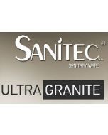 Νεροχύτης Κουζίνας 116x50cm Ένθετος Eρμάριο 80cm Δύο Γούρνες & Πoδιά Sanitec Ultra Granite 801-35-Pietra  