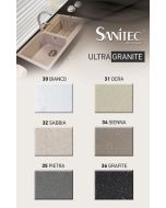 Νεροχύτης Κουζίνας 60x50cm Ένθετος Eρμάριο 60cm Γρανίτης Sanitec Ulta Granite 809-35-Pietra 