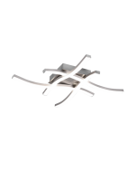 Πλαφονιέρα Οροφής 46x46xH7cm LED SMD 5w 4x600lm 4000k Νίεκλ Ματ Trio Lighting Route R62474407