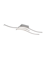 Πλαφονιέρα Οροφής 56x12xH7cm LED SMD 5W 4000K 3x600lm Νίκελ Ματ Trio Route R62473407