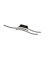 Πλαφονιέρα Οροφής 56x9xH7cm LED 3 SMD 5W 3x600lm 4000K Μέταλλο Μαύρο Ματ Trio Lighting Route R62473432