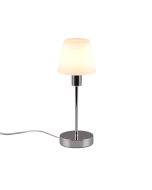 Πορτατίφ 12xH32cm 1xE14 Λευκό Καπέλο Βάση Χρωμέ Trio Lighting Luis II 595700106