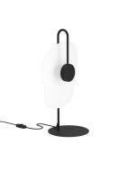 Πορτατίφ Επιτραπέζιο D20xH50cm Μαύρο-Λευκό Led 3000K 540lm Eglo Laderia 390208