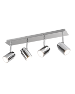 Σποτ IP44 Τετράφωτη Ράγα Χρωμέ 52xH9cm 4xGU10 Trio Lighting Angelo 880400406