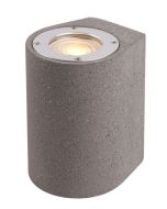 Φωτιστικό Απλίκα Τοίχου Σποτ Μονόφωτο 1xGU10 84x100xH120mm Γκρι Τσιμέντο Viokef Kithnos 4277100