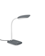  Φωτιστικό Γραφείου Γκρι 11xH36cm με Εύκαμπτο Βραχίονα LED 3,5w 3000K 350lm Trio Lighting Boa R52431187