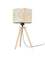 Φωτιστικό Επιτραπέζιο Πορτατίφ Τρίποδο D28xH37,50cm 1xE27 σε Καφέ-Μαύρο Eglo Hontongas 390325