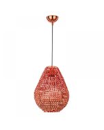 Φωτιστικό Κρεμαστό  Ø24 εκ. Μέταλλο σε χάλκινη απόχρωση Inlight 4510-A