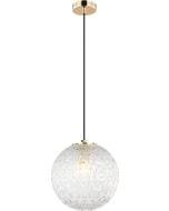 Φωτιστικό Κρεμαστό  Ø25 εκ. Διάφανο Γυαλί / Ανάρτηση Οξυντέ Viokef Aspa 4206100