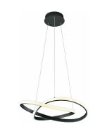 Φωτιστικό Κρεμαστό  Ø60xH150m 27,5w Led 3150lm 4000K Μέταλλο Black  Matt Trio Lighting RL Course R32051432