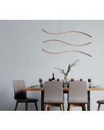 Φωτιστικό Κρεμαστό Καφετί 120x16xH100cm Led 84w 3000K Homelighting Waves 77-8130