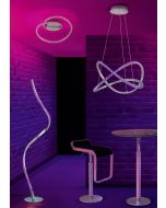 Φωτιστικό Οροφής  Ø45 εκ.Led 19w Control RGB-3000Κ 1700lm Χρώμα Αλουμινίου Trio Lightingr RL Rubin R62021105