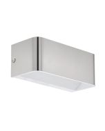 Φωτιστικό Τοίχου Νίκελ Σατινέ Αλουμίνιο L20xA9xH8cm LED 3000K 1300lm Eglo Sania 98425