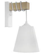 Φωτιστικό τοίχου FUN-01ΑΡ SQUARE WH-WH ΑΠΛΙΚΑ ΞΥΛΟ Heronia 31-1231