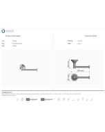 Χαρτοθήκη Επιτοίχια Wenge Grained Sanco Vintage 120506-Α75