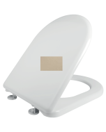 Κάλυμμα Λεκάνης WC B.T Βακελιτικό Μπεζ 41,5-47x35,3cm D Shape, Κατάλληλο για Βεργίνα,Φρύνη,Μαγιόρκα, Αρμονία,Essedra, Alfa, Aveiro Elvit 0016-beige