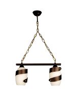 PDA 122-2 WH ΚΡΕΜΑΣΤΟ 2/Φ ΛΕΥΚΟ ΓΥΑΛΙ ΣΚΟΥΡΙΑ ΡΑΓΑ  2ΧΕ27 ARlight 0101100