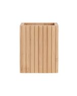 Ποτηροθήκη για Οδοντόβουρτσες Τετράγωνο 8,3x6,5x10,3cm Estia Home Art Bamboo Essentials 02-13097