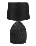 TLI 6331 40BK ΕΠΙΤΡΑΠΕΖΙΑ ΛΑΜΠΑ ΜΑΥΡΗ ΞΥΛΙΝΗ ΜΕ ΑΜΠΑΖΟΥΡ ΜΑΥΡΟ 1ΧΕ27 ARlight 02010037