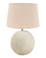 TLI 6341 40BG ΕΠΙΤΡΑΠΕΖΙΑ ΛΑΜΠΑ  ΜΕΤΑΛΛΙΚΗ ΣΤΡΟΓΓΥΛΗ ΜΕ ΑΜΠΑΖΟΥΡ ΜΠΕΖ 1ΧΕ27 ARlight 02010043