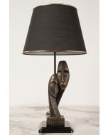 TLT 1263-AB ΕΠΙΤΡΑΠΕΖΙΑ ΛΑΜΠΑ ΜΑΥΡΗ ΜΕ ΦΙΓΟΥΡΑ ΖΕΥΓΑΡΙ ΣΚΟΥΡΙΑ ARlight 0203028