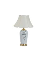 TLC 6356 ΕΠΙΤΡΑΠΕΖΙΑ ΛΑΜΠΑ ΚΕΡΑΜΙΚΗ ΛΟΥΛΟΥΔΙ ΜΕ ΑΜΠΑΖΟΥΡ ΚΛΑΣΣΙΚΟ ΕΚΡΟΥ 1XE27 ARlight 0204075