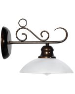 WLC 2226 GX ΑΠΛΙΚΑ ΜΑΥΡΗ ΜΕ ΧΡΥΣΗ ΠΑΤΙΝΑ & ΓΥΑΛΙ ΜΑΤ 1ΧΕ27 ARlight 0304109