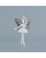 ΝΕΡΑΙΔΑ ΑΚΡΥΛΙΚΗ, ΜΕ ΓΚΡΙ ΦΤΕΡΑ, ΜΕ GLITTER, 9,7x15,7cm Eurolamp 600-44662