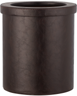 Δερματινο Χαρτ χειο 9l Brown Leather Bronze Art Χαρτοδοχεία 0988-LK