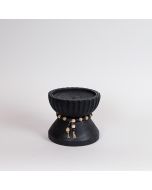 ΚΗΡΟΠΗΓΙΟ ΞΥΛΟ ΜΑΥΡΟ 17x17x15cm Eurolamp 819-00686