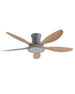 it-Lighting Denali 24W 3CCT LED Fan Light in Grey and wooden Color 102000730