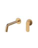 Orabella Oval Brushed gold - Μπαταρία νιπτήρος, εντοιχισμού 2 οπών 10471