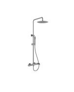 Orabella Oval Gun metal light - Στήλη ντουζ με στρόγγυλη κεφαλή Φ250 10485