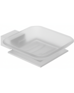 Σαπουνοθήκη Γυαλί Λευκό Bronze Art Shelfy 10V1-AA